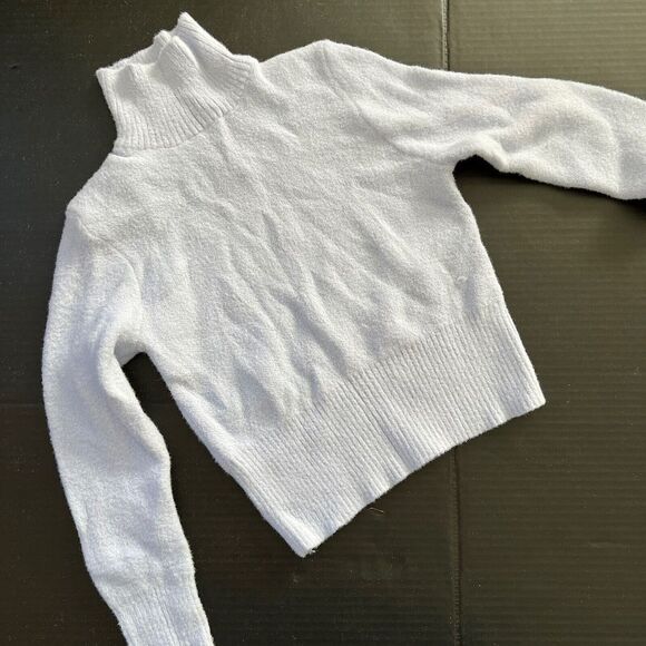 NWT Zara M SWEATER turtleneck PULLOVER long-sleeve top LAVENDER BLUE warm soft - Picture 1 of 4